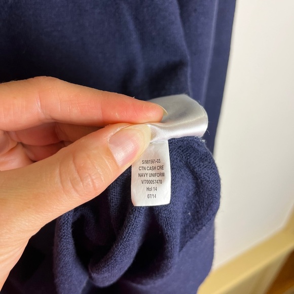 Gap Cotton Cashmere Navy Blue Sweater XL – Unisex Oversized Cozy Classic - Picture 4 of 10